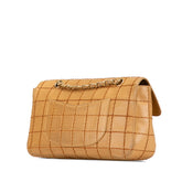 シャネル ワイルドステッチ チョコバー チェーン ショルダーバッグ ベージュ ラムスキン レディース CHANEL 【中古】